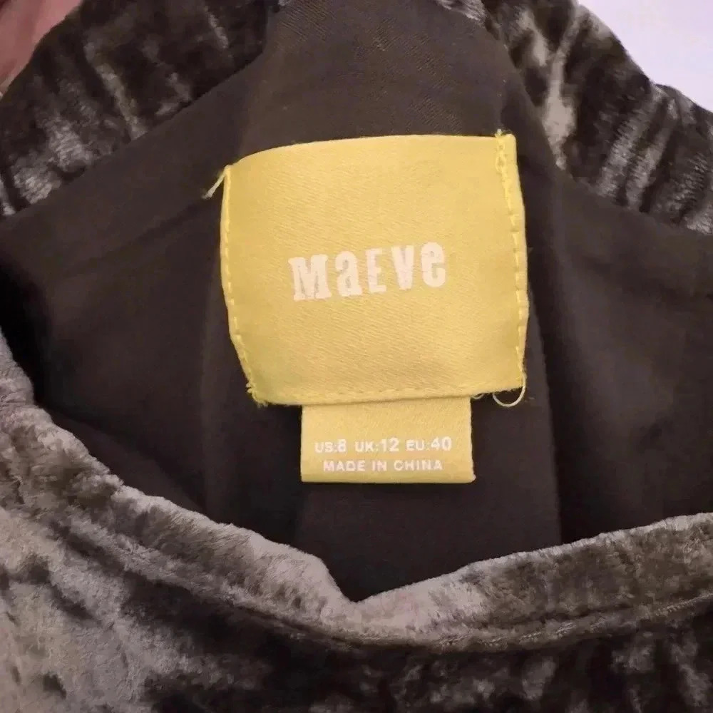 Vintage Maeve Velvet A-line Slater Skirt | Size 8 - Picture 3 of 5